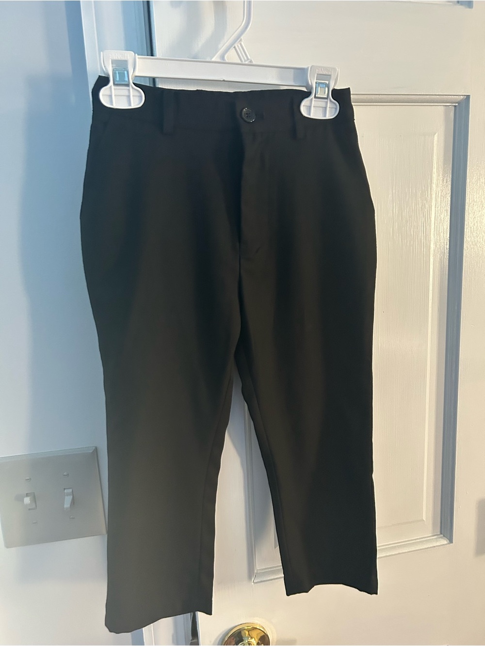 Black Kids' Formal Dress Pants - Classic Straight Fit
